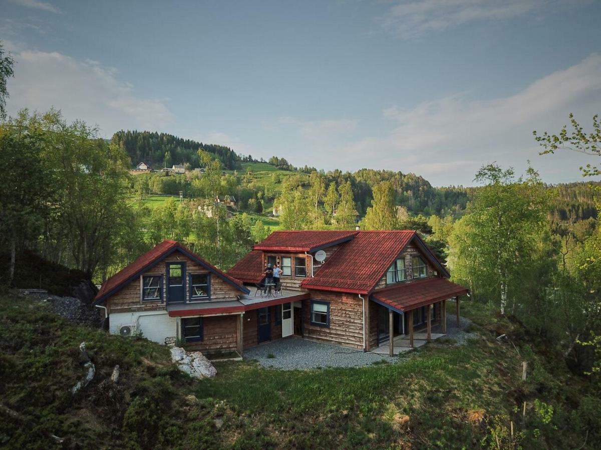 Panorama View Along The Fjord In Stryn Villa Blakset Exteriör bild