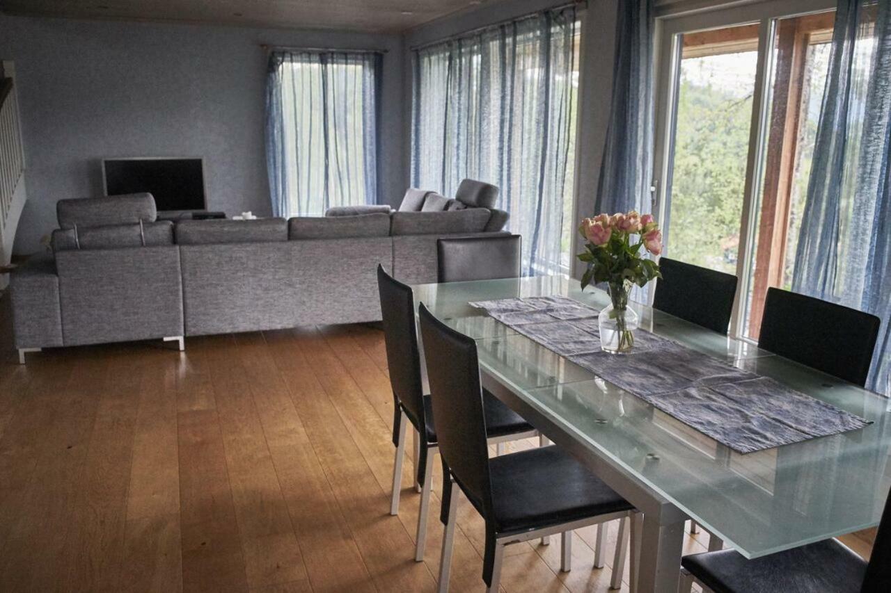 Panorama View Along The Fjord In Stryn Villa Blakset Exteriör bild
